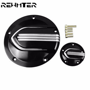 Derby cover et couvercle de distribution pour Harley Dyna Softail Touring - vue 1