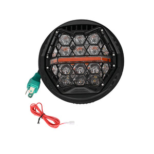 Phare LED performance 5,75 pouces DRL E24 120W pour Harley Sportster, Dyna, Softail - vue 5