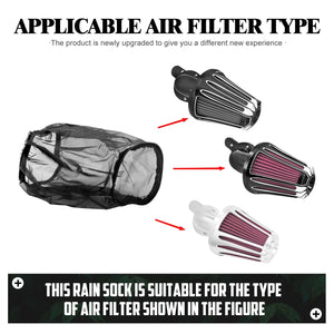 Housse anti-pluie de filtre à air pour Harley Touring Sportster Dyna Softail - vue 8