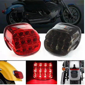 Feu arrière LED laydown avec éclairage de plaque pour Harley - vue 1