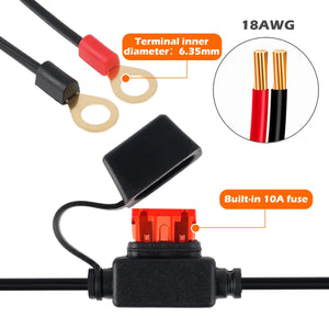 Câble de charge SAE à cosses œillet pour Harley-Davidson - vue 2