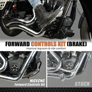 Kit Commandes Avancées (Forward Controls) Réglables - Harley-Davidson Dyna 2000-2017 – photo 5/9