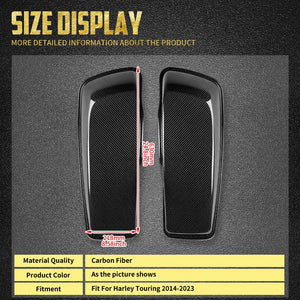 Caches de Sacoches Rigides en Fibre de Carbone (2 pièces) - Harley-Davidson Touring 2014-2023 – photo 6/7