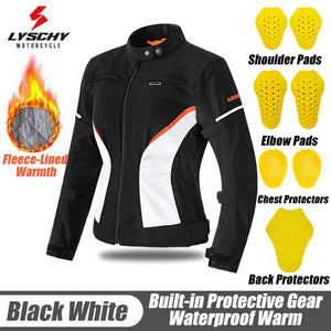 Ensemble blouson et pantalon moto femme noir hiver - vue de face - vue 8