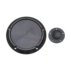 Derby cover noir gravé pour Harley Touring Softail Dyna - vue 14