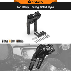 Rehausse de Guidon Modulable 5/6/7/8 Pouces (Kickback Riser) - Harley-Davidson Touring & Softail, Guidon 28mm – photo 1/9