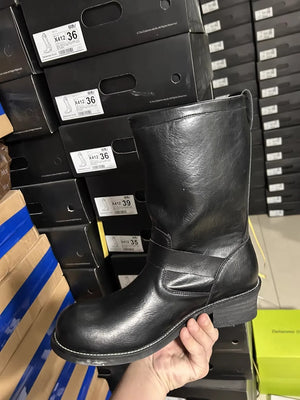 Bottes Chelsea cuir motard - vue 3