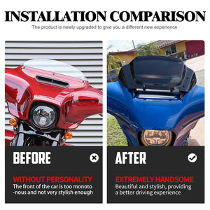 Pare-brise fumé 14 pouces pour Harley-Davidson Street Glide - vue 2
