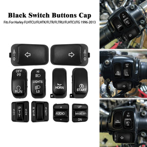 Capuchons de boutons de commodo pour Harley Touring - vue 9