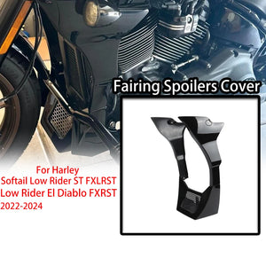 Cache de spoiler de carénage noir pour Harley Low Rider ST - vue 1