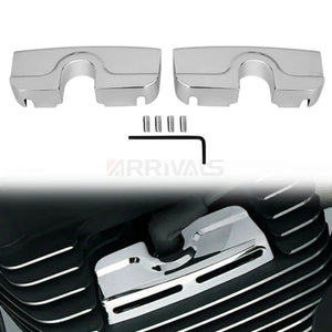 Caches de vis de culasse chromés pour Harley Twin Cam - vue 1