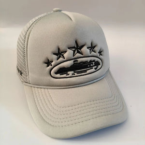 Casquette filet motif étoile - vue de face - vue 4