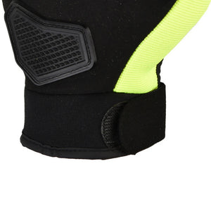 Gants moto mi-doigts noirs avec protection paume - vue de face - vue 4