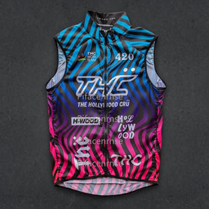 Gilet de cyclisme homme sans manches noir - vue de face - vue 9