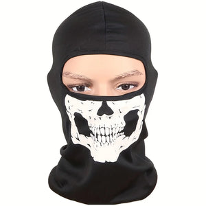 Cagoule moto tête de mort coupe-vent - vue 3