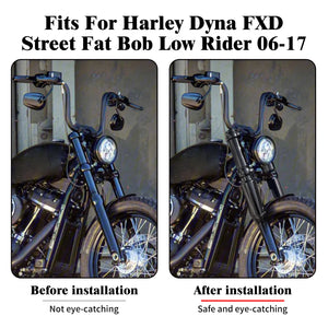 Cache de fourche avant noir pour Harley-Davidson Dyna - vue 2