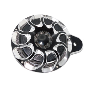 Cache de klaxon CNC noir et chrome pour Harley-Davidson Big Twin, Electra Glide et Sportster XL883 - vue 8