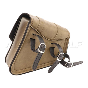 Sacoche cavalière en cuir PU noir pour Harley Sportster XL 883 - vue 1
