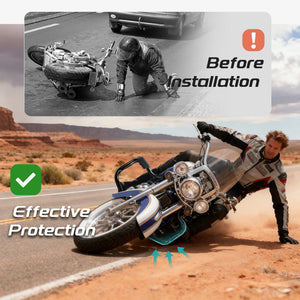 Barre de Protection Moteur 1.25" (Mustache Crash Bar) - Harley-Davidson Softail FL Heritage Classic, Fat Boy & Deluxe 2000-2017 – photo 6/6