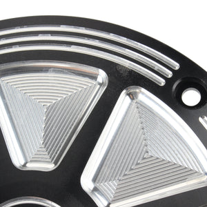 Derby cover noir usiné pour Harley Touring Softail Dyna - vue 3