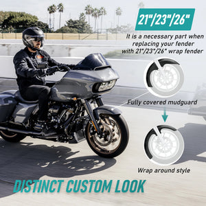 Support d'écartement pour garde-boue avant enveloppant 21/23/26 pouces - Harley-Davidson Touring 1997-2013 – photo 6/7