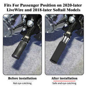 Repose-pied en aluminium pour Harley-Davidson Softail - vue 3