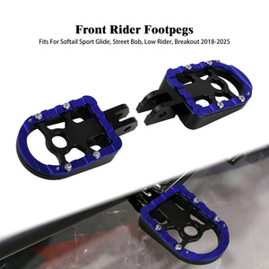 Repose-pieds pilote coloré pour Harley-Davidson Softail - vue 10