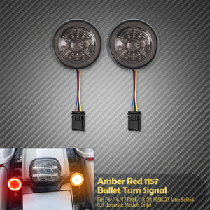 Clignotants LED Bullet Arrière avec Stop - Harley-Davidson Softail Sport Glide FLSB & FXSE 2016-2021 – photo 7/7