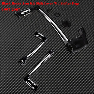 Kit de commandes au pied talon-pointe avec pontet de sélecteur et levier de frein pour Harley-Davidson Touring (Electra Glide, Street Glide, Road King) – photo 18/20