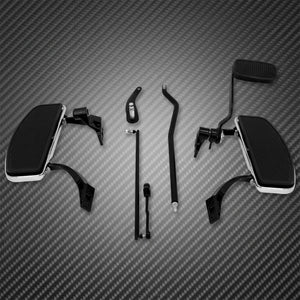 Kit de commandes avancées noires avec repose-pieds plancher pour Harley Dyna Low Rider, Street Bob et Super Glide 2006-2017 – photo 4/7