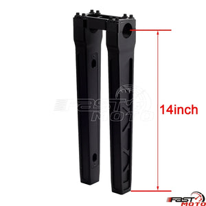 Risers de guidon T-Bar noirs pour moto Harley-Davidson Dyna - vue 21