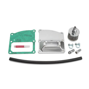 Couvercle de boîte avec filtre reniflard pour Harley Touring et Softail M8 - vue 1