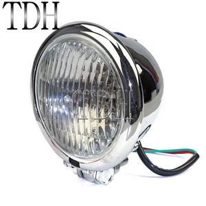 Phare rétro 4,5 pouces pour Harley chopper bobber - vue 9