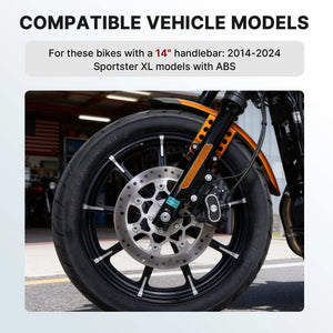 Kit de Câbles Rallongés 12"/14"/16" pour Guidon - Harley-Davidson Sportster XL 2014-2024 (Avec ABS) – photo 2/12