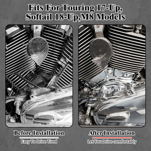 Cache latéral de base cylindre en aluminium - Harley Softail 2018 et +, Touring et Trike 2017 et + – photo 4/8