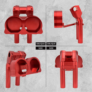Support de Guidon Rouge avec Fixation Instruments - Harley-Davidson Touring Road Glide 2015-2023 – photo 2/8