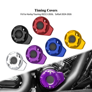 Cache de Distribution CNC (Timing Cover) - Harley-Davidson Touring 2023.5+, FLHXSE/FLTRX 2024+, Softail 2025 et plus récent – photo 1/12