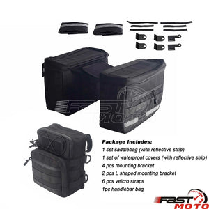 Sacoches de Voyage et Sacoche de Guidon en Nylon Balistique pour Harley Softail - vue 9