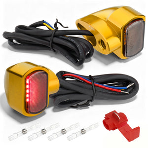 Clignotants arrière LED mini avec stop et veilleuse pour Harley Touring, Softail, Sportster et Dyna - vue 8