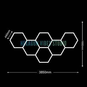 Panneau LED hexagonal nid d'abeille 6500K pour garage, salon de coiffure et atelier – photo 16/36