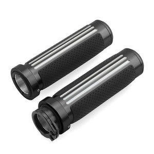 Poignées de guidon aluminium pour Harley Sportster Dyna Softail - vue 5