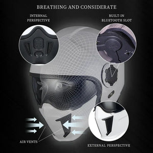 Casque moto modulable homme, vue de trois quarts - vue 5