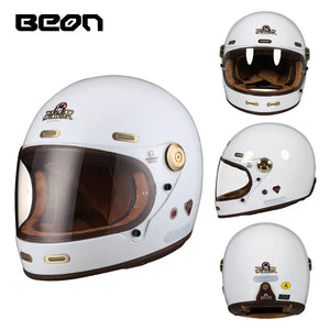Casque moto intégral rétro - vue produit - vue 11