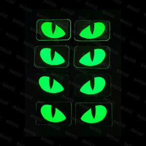 Écusson tactique phosphorescent yeux de chat - vue 5