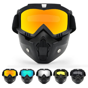 Masque Lunettes Motocross Anti-Poussière Réglable Tout-Terrain