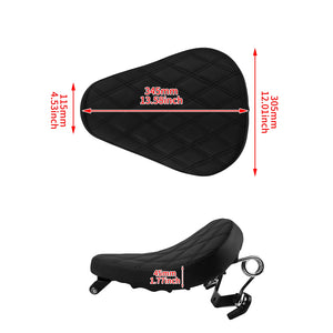 Selle solo noire sur ressorts pour Harley-Davidson Sportster - vue 5