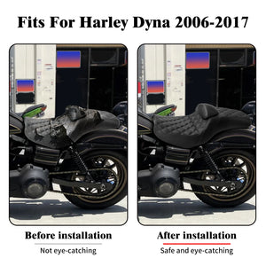 Selle biplace avec dossier pour Harley-Davidson Dyna - vue 2