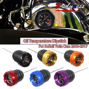 Jauge à huile colorée pour moteur Harley Softail - vue 1