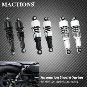 Paire d'Amortisseurs Arrière Réglables 267mm - Harley Sportster XL883/1200, Touring, Dyna, Road King, Electra Glide – photo 1/8
