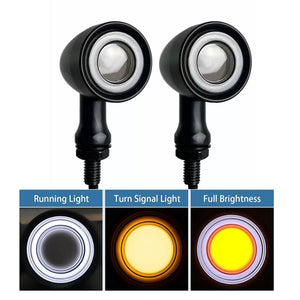 Clignotants LED bullet 3 en 1 (position/stop/clignotant) avant-arrière, montage universel 10mm - vue 10
